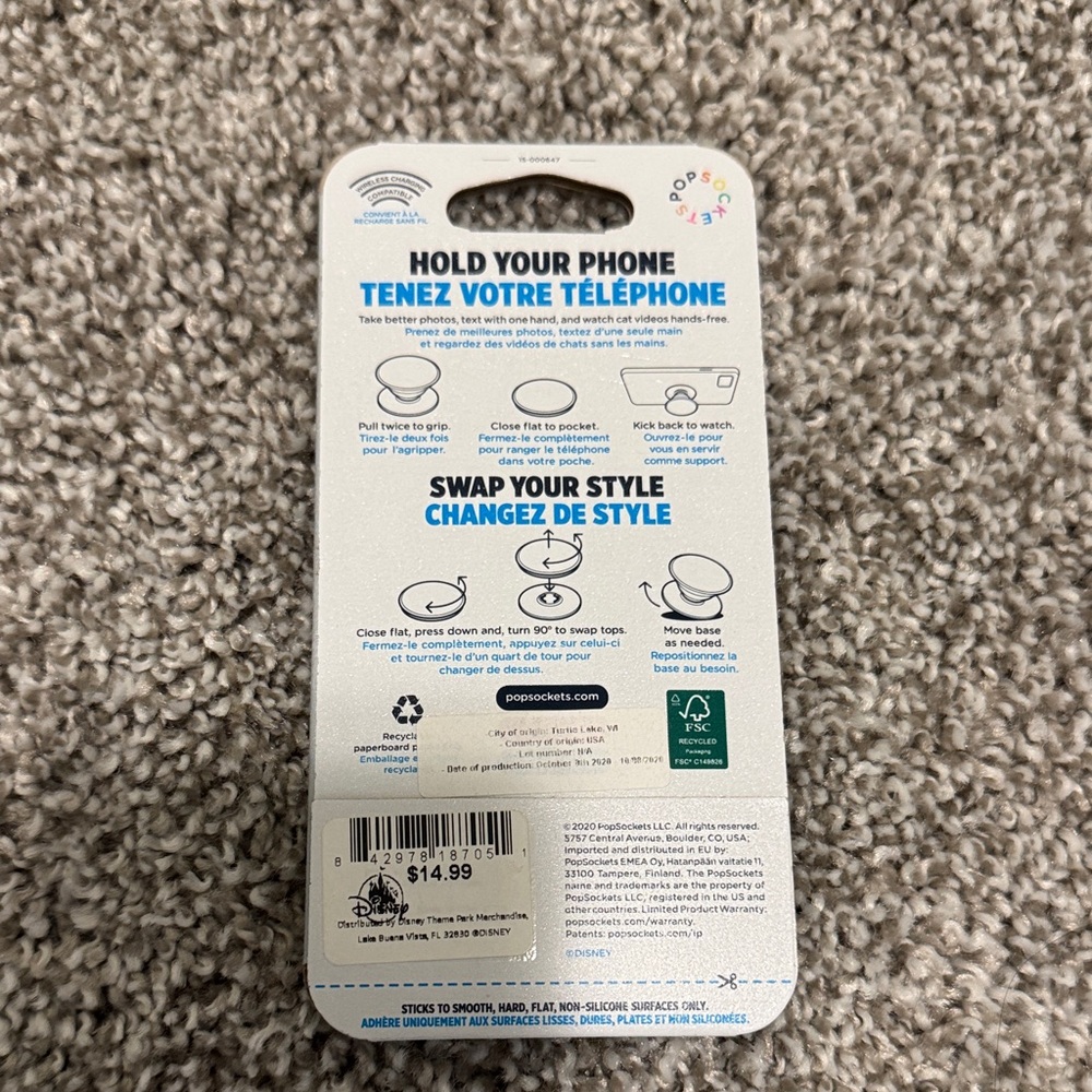 Disney PopSockets PopGrip with Grumpy Design - Picture 2 of 2